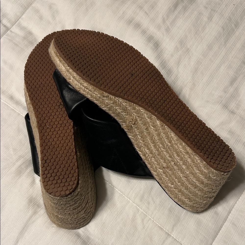 SoftWalk Black Espadrille Sandals - Picture 3 of 6